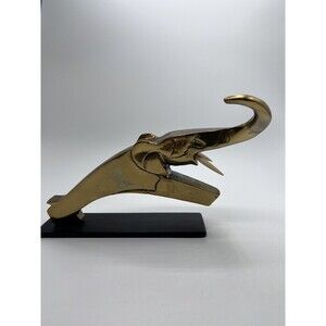 RARE Vintage KNOB CREEK Dolbi Cashier Style Brass Abstract Elephant Figurine